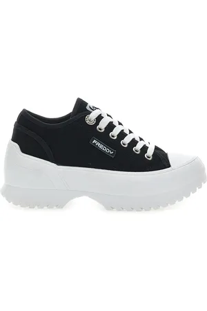 Freddy Sneakers Nere Con Suola Platform Bianca FY7601