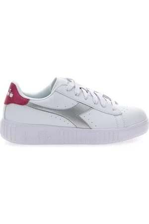 Diadora Sneakers Bianche con Logo Argento GAME STEP METAL GS