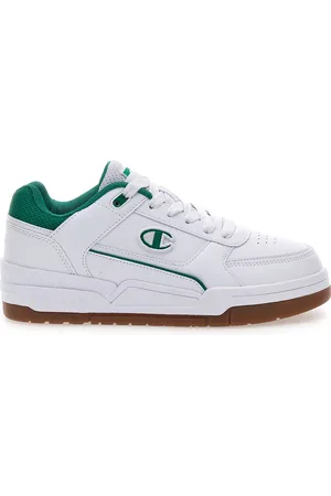 Champion Sneakers Bianche e Verdi con Tomaia Traforata RD18 HERITAGE LOW
