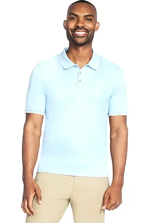 Skechers Polo Azzurra a Maniche Corte Off Duty Polo