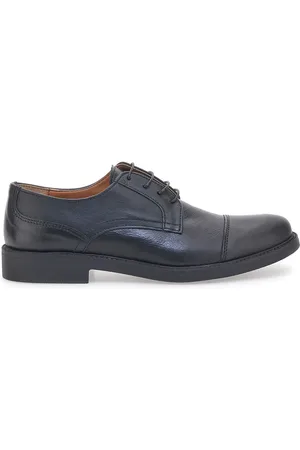 Pittarello Scarpe Stringate Nere di Lavorazione Artigianale 320