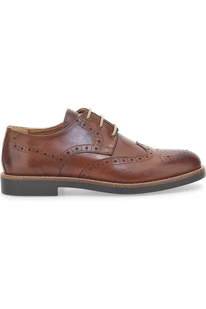 Pittarello Scarpe Stringate Marroni Con Ricamo All