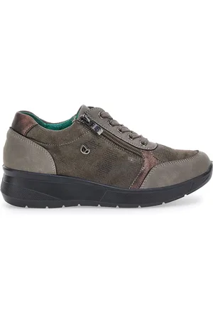 eco Scarpe Stringate Marroni con Dettagli in Color Bronzo e Soletta Estraibile J522501