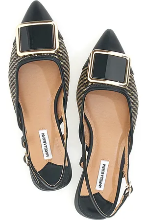 MARIELLA BURANI BALLERINE SLINGBACK A PUNTA NERE 51089