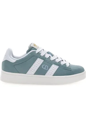 COTTON BELT Sneakers Azzurre con Bande Laterali Bianche CAMP NYC SD