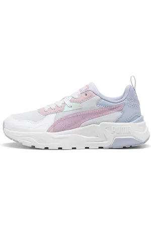 PUMA Sneakers Bianche con Dettagli Azzurri e Rosa Trinity Lite Blurry Dreams JR