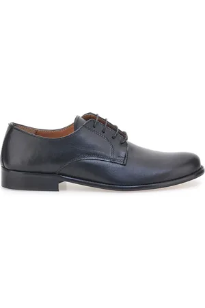 Pittarello Stringate Classiche Nere con Tomaia in Pelle Made in Italy 402