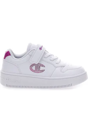 Champion Sneakers Bianche con dettagli Rosa RD18 PLATFORM GLITTER G PS