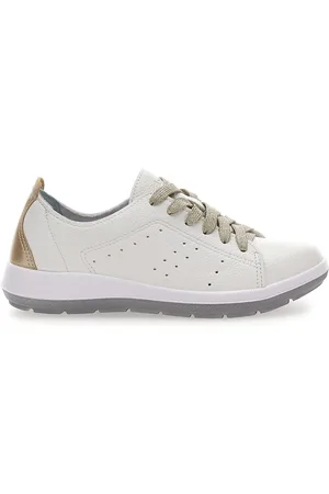 Inblu Sneakers Bianche con Lacci Platino 51 WG