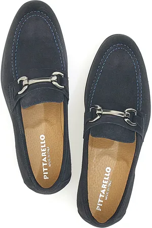 Pittarello Mocassini Blu in Vera Pelle Made in Italy 11