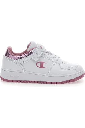Champion Sneakers Bianche e Rosa con Velcro RD18 FOIL LOW G PS