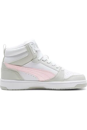 PUMA SNEAKERS ALTE BIANCHE CON DETTAGLI REBOUND V6 MID JR
