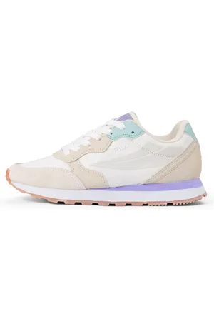 Fila Sneakers bianche e beige con suola a contrasto COURTBAY