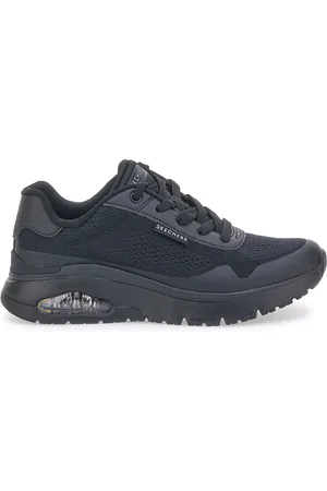 Skechers Sneakers Vegan Nere con Platform Uno Flex - Spring On Air