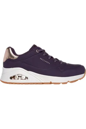 Skechers Sneackers viola con suola bianca e dettagli oro Uno - Shimmer Away