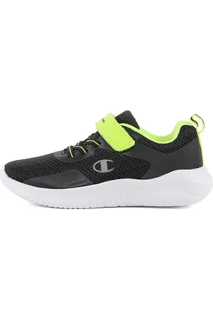Champion Sneakers Nere e Lime Con Strappo Softy Evolve B Ps