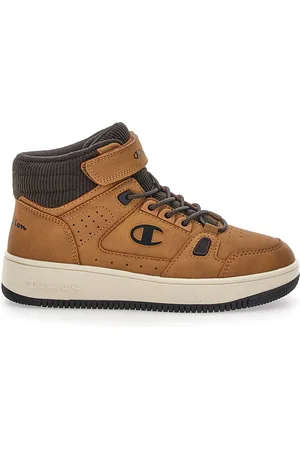Champion Sneakers Mid-Cut Marroni con Velcro RB18 MID CORD B PS