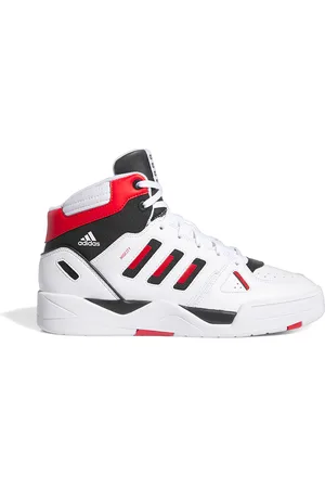 adidas Sneakers Mid-Cut Bianche con dettagli Neri e Rossi MIDCITY MID