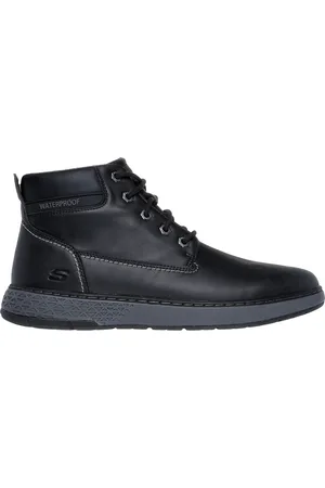 Skechers Stivaletti neri con lacci WaterProof GARLAN-DENO