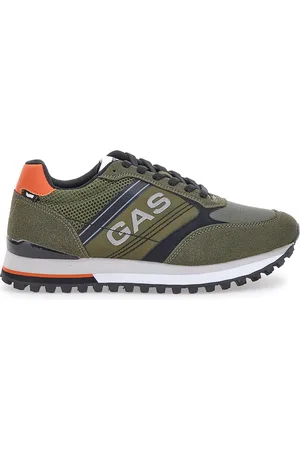 GAS Sneakers Verdi con Dettagli Arancioni Sedrik