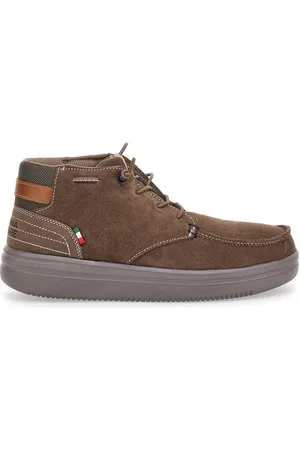 Marina militare Scarpe Stringate Alte Marroni 1706