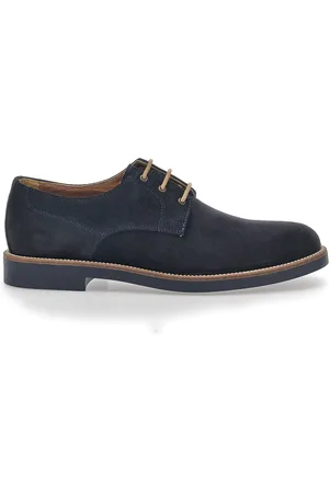 Pittarello Scarpe Stringate Blu In Pelle Scamosciata 8025
