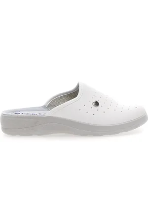 Inblu Ciabatte Bianche Con Sottopiede in Pelle 33 Rh