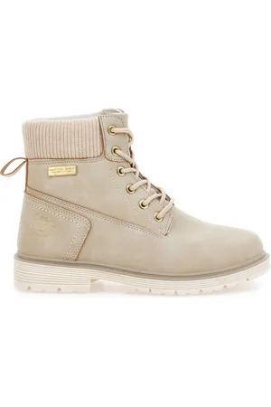 COTTON BELT Scarponcini beige con lacci CBW426A00