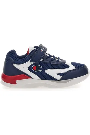 Champion Sneakers Bianche e Blu Low Cut Shoe Fast R.B PS