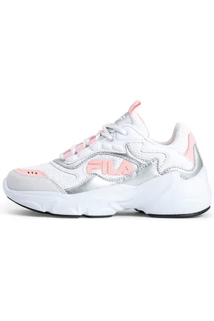 Fila Sneakers Bianche con dettagli Grigi e Rosa COLLENE LOGO