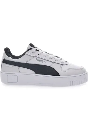 PUMA Sneakers Bianche Con Dettagli Neri Carina Street