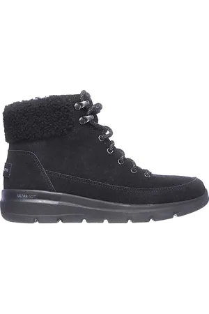 Skechers Stivaletti neri imbottiti GLACIAL ULTRA WOODLANDS