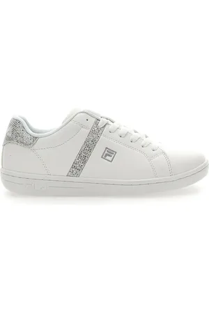 Fila Sneakers Bianche Con Brillantini Argento CrossCourt 2 F Wmn