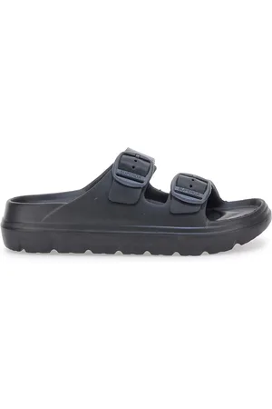 Superga Ciabatte Nere Con Fibbie 42127