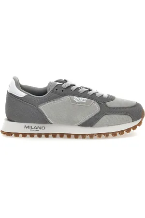 GAS Sneakers Grigie Con Suola a Contasto Spidy Mix