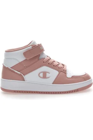 Champion Sneakers Alte Rosa e Bianche Rebound 2.0 Mid
