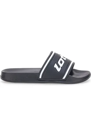 Lotto Ciabatte Nere con Logo Bianco MIDWAY IV SLIDE