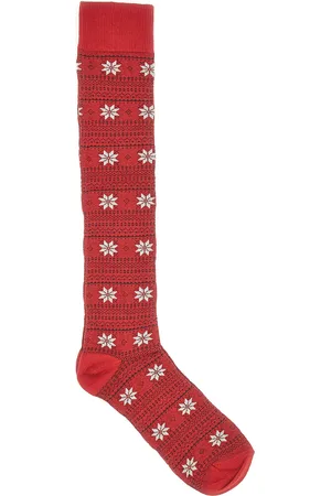 Crazy Socks Calzini Rossi Al Ginocchio Taglia Unica 011