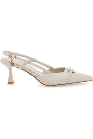 Laura Biagiotti Décolleté Beige Con Cinturino Slingback 8971