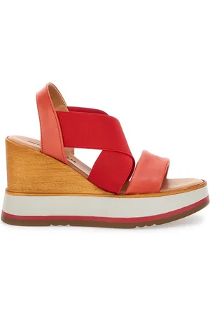 Pittarello Sandali Rosse Con Zeppa 24953