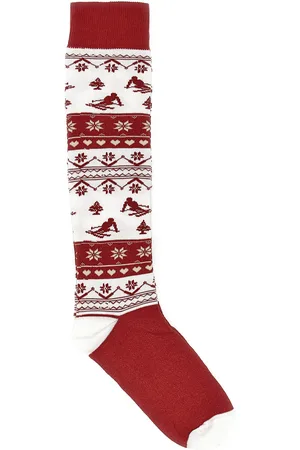 Crazy Socks Calzini Rossi e Bianchi Natalizi Taglia Unica 014