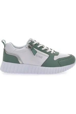Bugatti Sneakers Bianche e Verdi con Lacci D44ADO12
