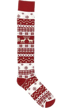 Crazy Socks Calzini Rossi e Bianchi Natalizi Taglia Unica 013