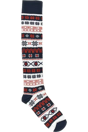 Crazy Socks Calzini Blu Rossi e Bianchi Taglia Unica Natalizi 012