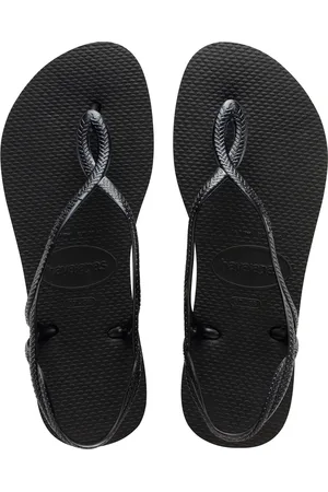 Havaianas Sandali Infradito Neri Con Suola In Gomma Luna Fc