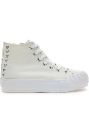 Energy Sneakers Mid-Cut Bianche Con Platform 117