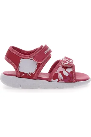 Superga Sandali Fucsia da Bimba con Velcro 63820