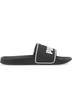 PUMA Ciabatte nere con logo bianco Leadcat 2.0