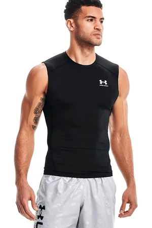 Under Armour Canotta Nera con tessuto traspirante HeatGear