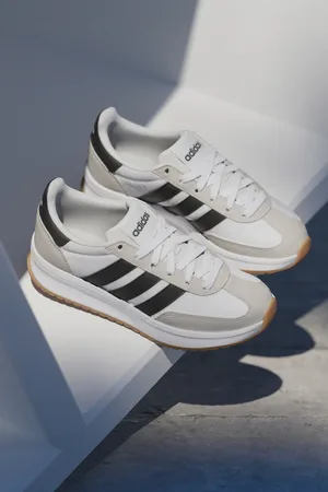 adidas Sneakers Bianche con Dettagli Neri e Grigi RUN 70s 2.0 J
